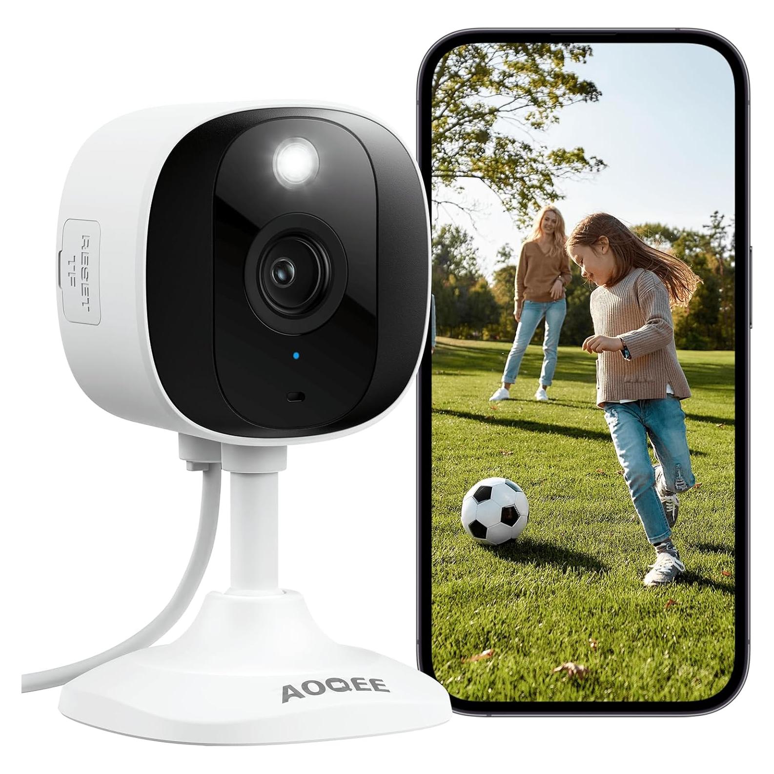 Cámara de Seguridad 2K AOQEE C1 Blanca con Visión Nocturna