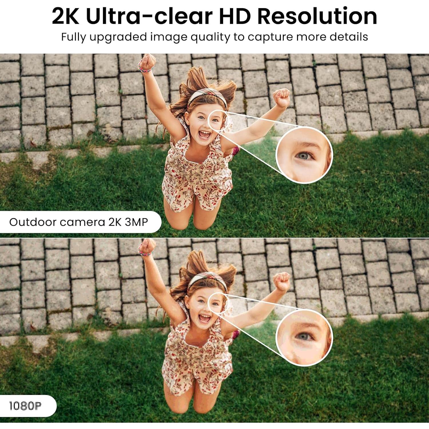 Cámara de Seguridad 2K AOQEE C1 Blanca con Visión Nocturna