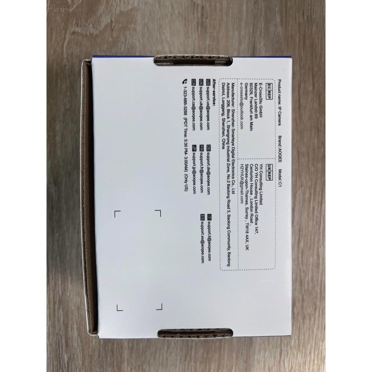 Cámara de Seguridad 2K AOQEE C1 Blanca con Visión Nocturna