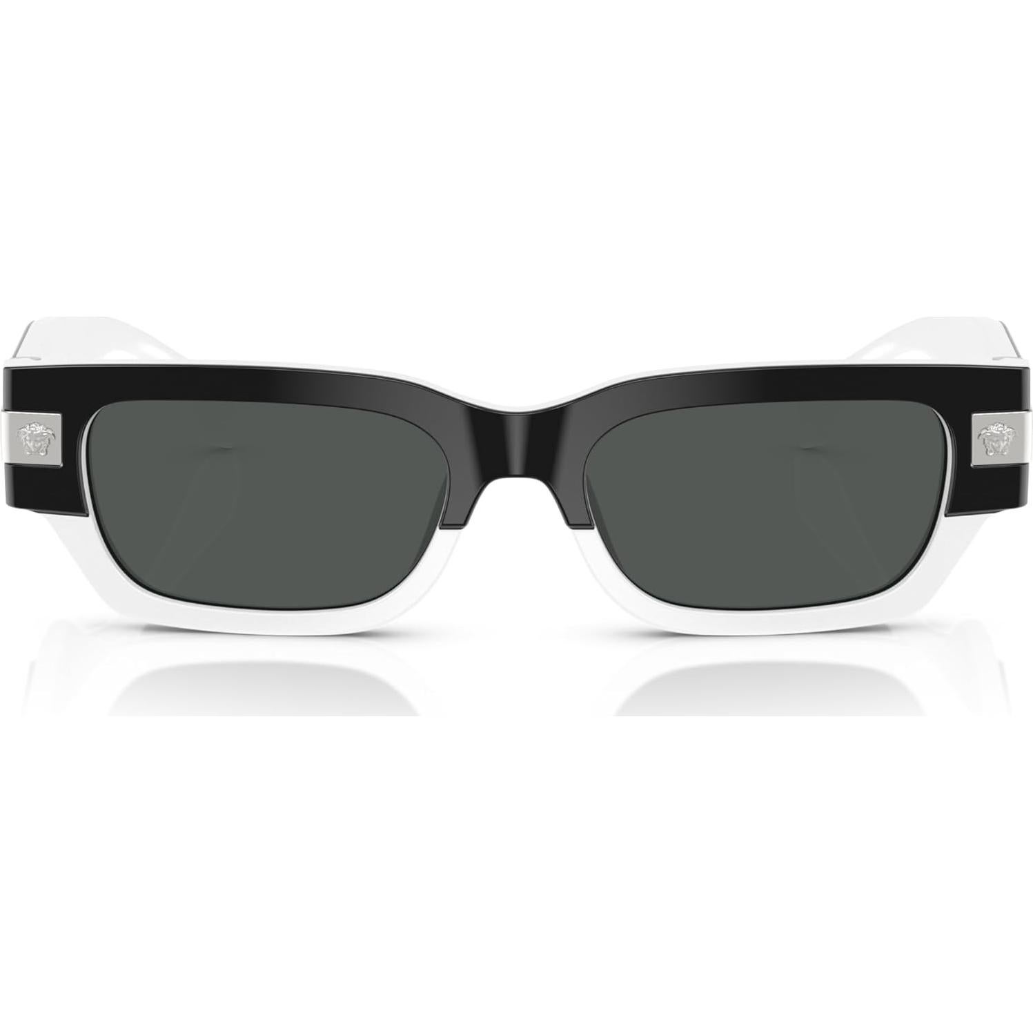 Gafas de sol Versace Hombre Marco Negro Lentes Grises 53mm