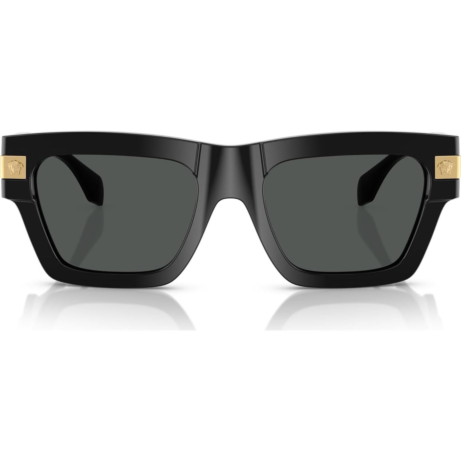 Gafas de sol Versace Hombre Marco Negro Lentes Grises 55mm