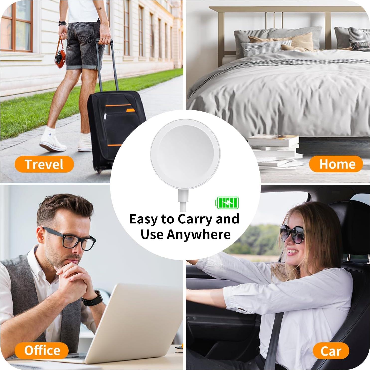 Cargador Rápido Magnético EGK para Apple Watch 1m 10W