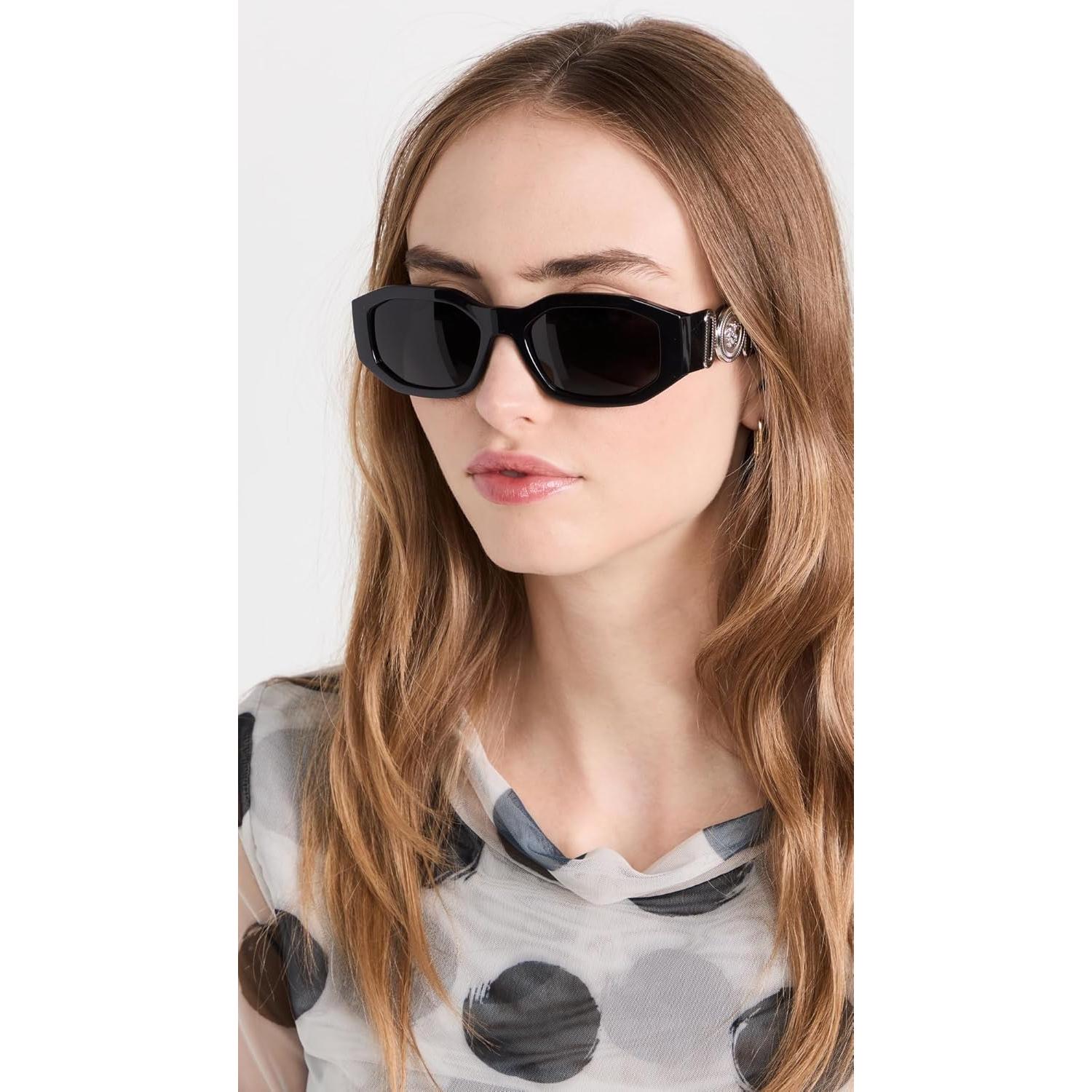 Gafas de sol Versace VE4361 negras 53 mm con lente gris