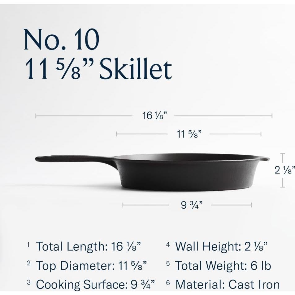 Sartén de Hierro Fundido Field Company 29.5 cm Pre-sazonada