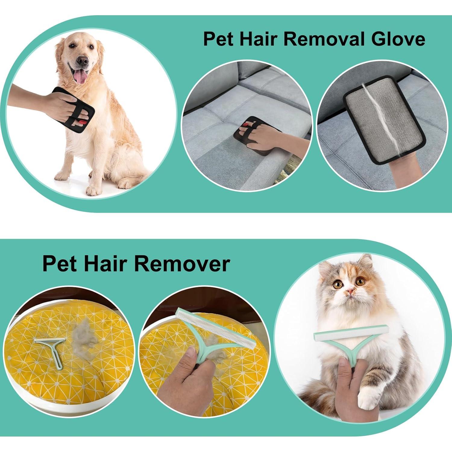 Rastrillo para Alfombras Nrefpun 3 en 1 Mango Ajustable 60"