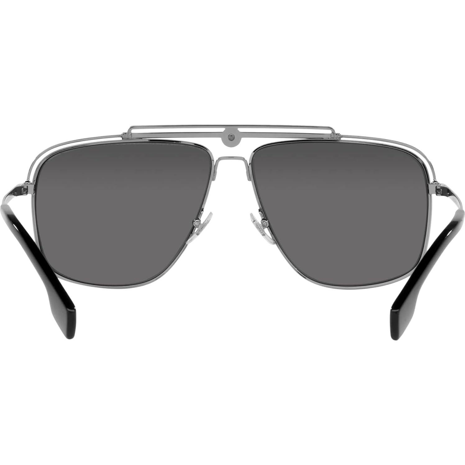 Gafas de sol Versace Hombre Gunmetal Lentes Espejo 61mm