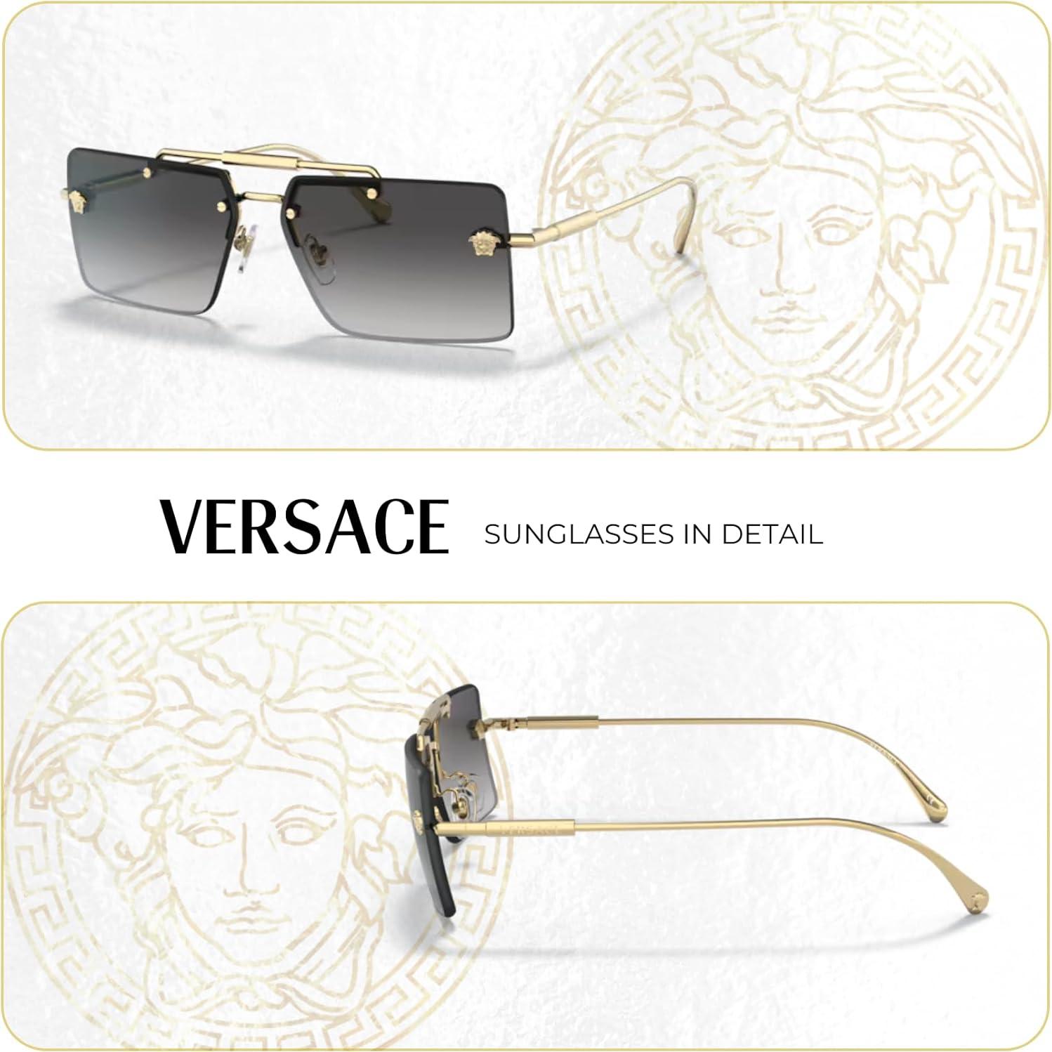 Gafas de sol Versace VE2245 doradas con kit de cuidado