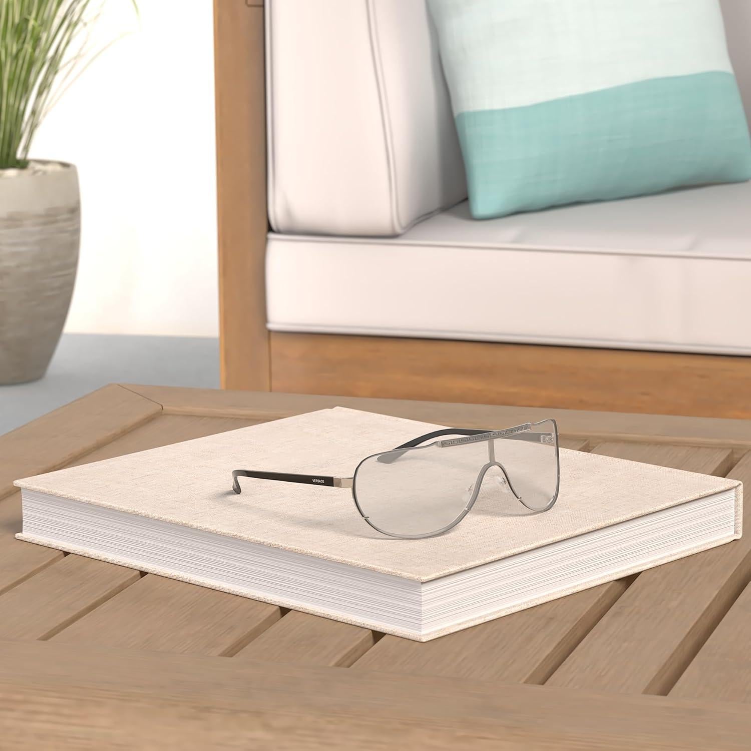 Gafas de sol Versace VE2140 Metal Plata Lente Espejo