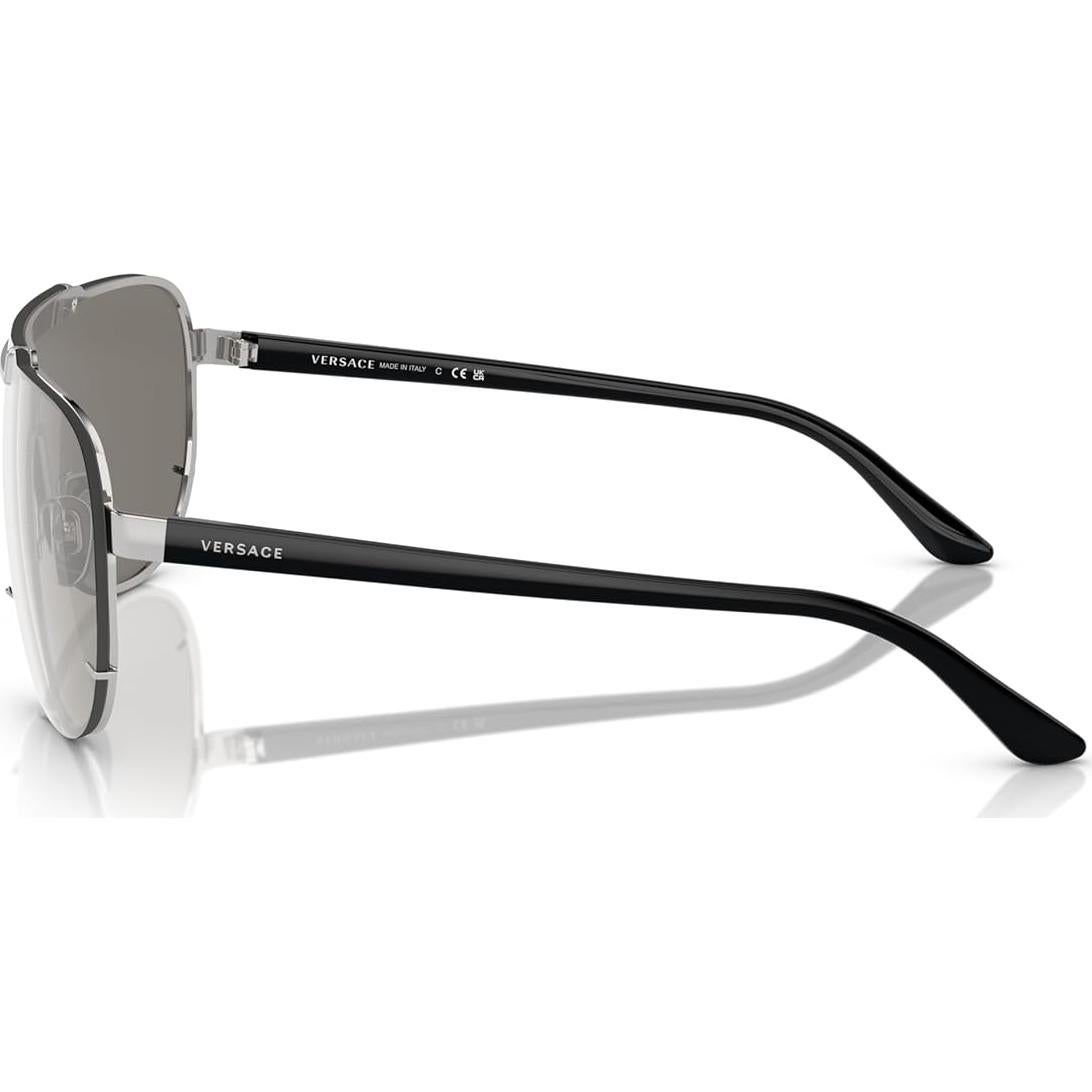 Gafas de sol Versace VE2140 Metal Plata Lente Espejo