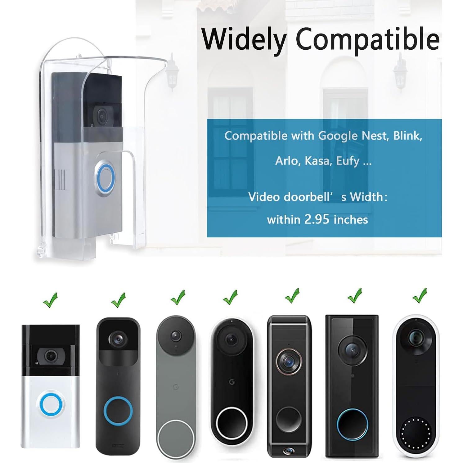 Cubierta de timbre TEKCAM resistente a la intemperie 7,62 cm