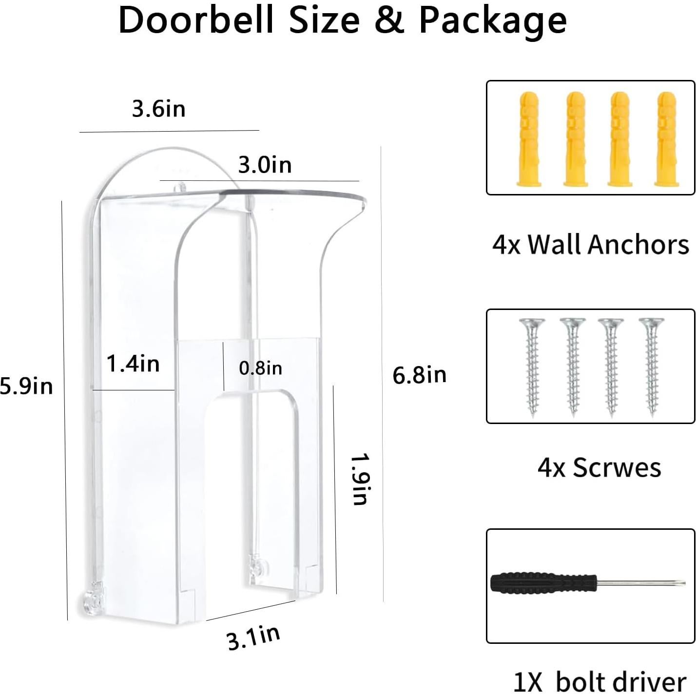 Cubierta de timbre TEKCAM resistente a la intemperie 7,62 cm