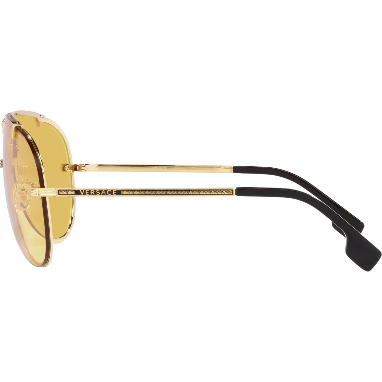 Gafas de Sol Versace Hombre Marco Dorado Lentes Grises