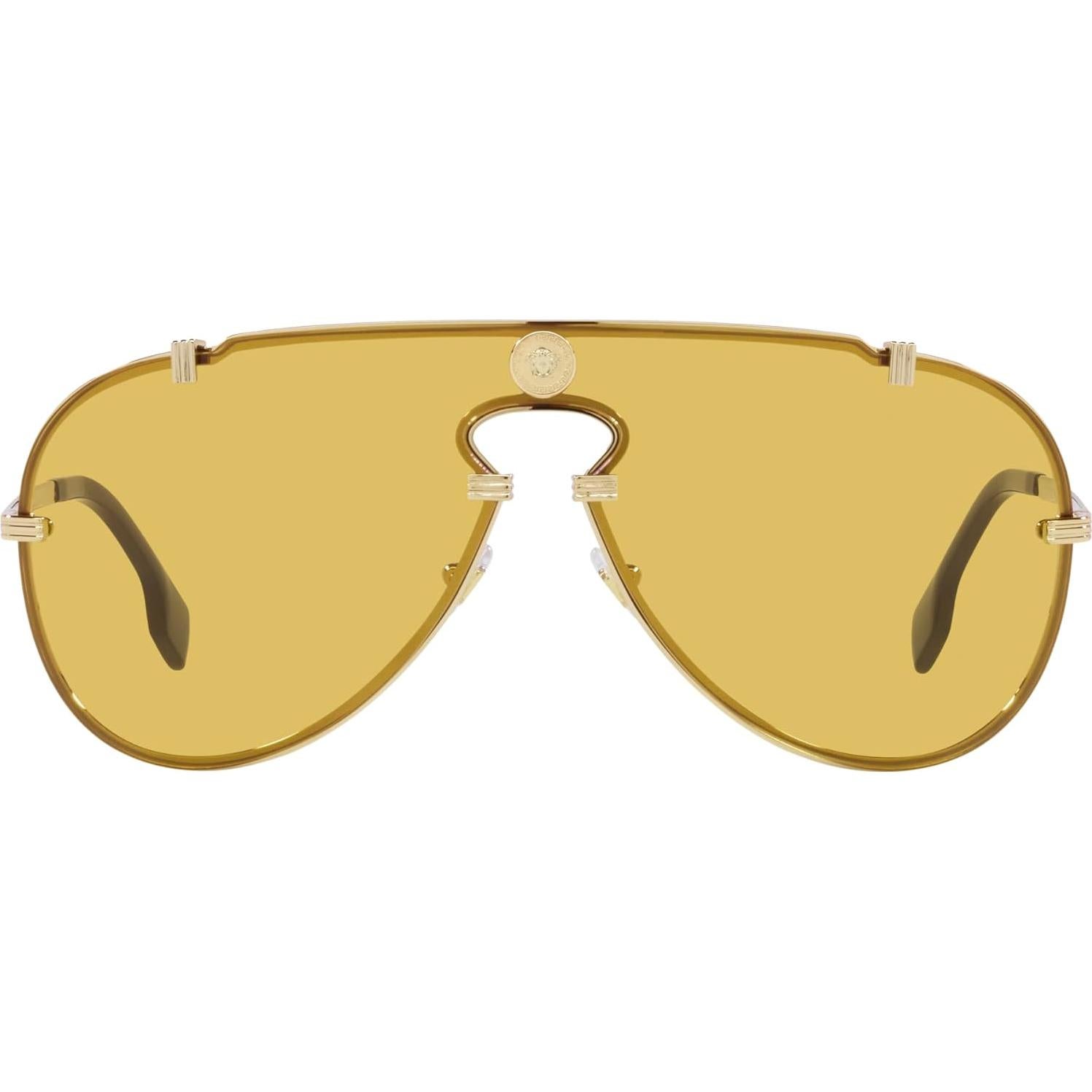 Gafas de Sol Versace Hombre Marco Dorado Lentes Grises