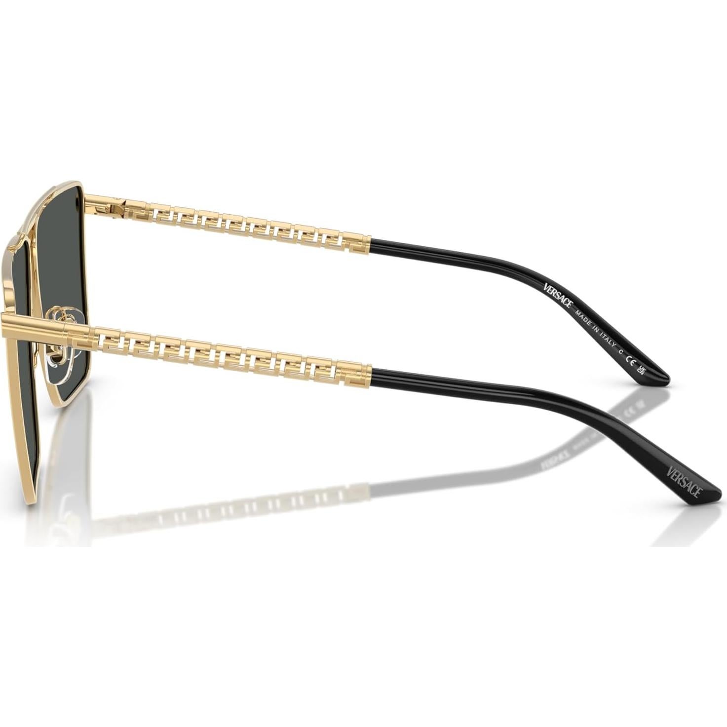 Gafas de sol Versace Hombre Marco Dorado Lentes Grises 64mm