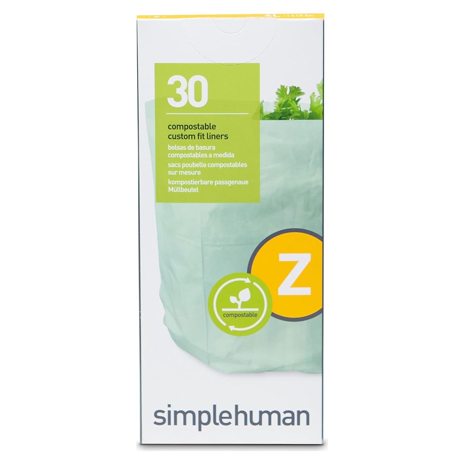 Forros Compostables simplehuman Código Z - Paquete de 30