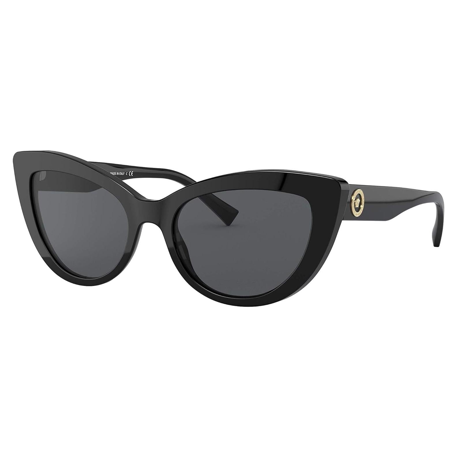 Gafas de Sol Versace Mujer Marco Negro Lentes Grises 54mm