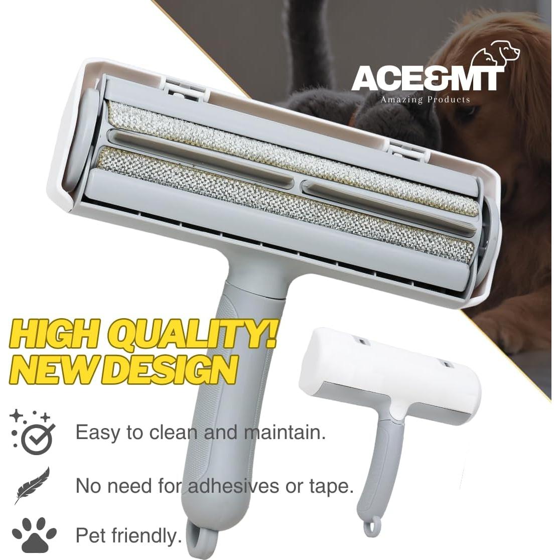 Removedor de Pelo de Mascota ACE&MT - Rodillo Reutilizable Multi-Superficie
