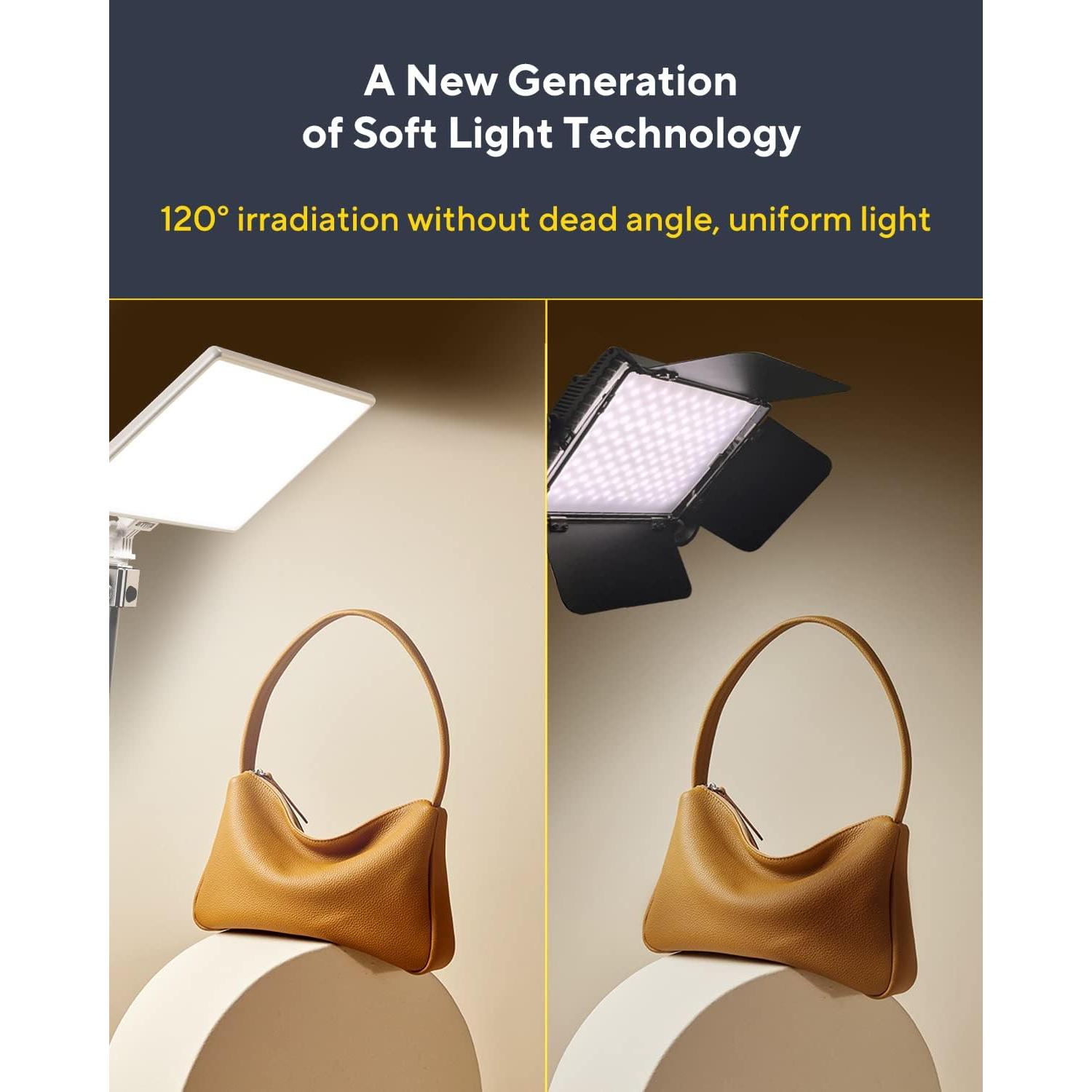 Luz de Video LED RaLeno 19.5W 3200-5600K para Estudio