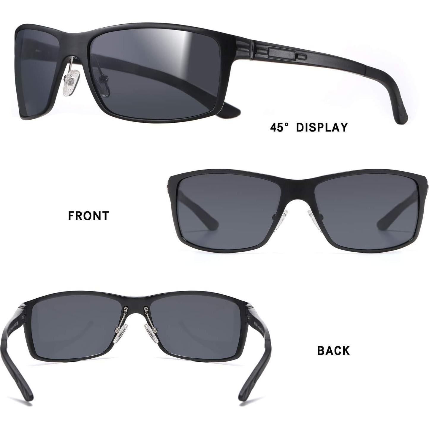 Gafas de sol polarizadas DUCO para hombres, marco ligero