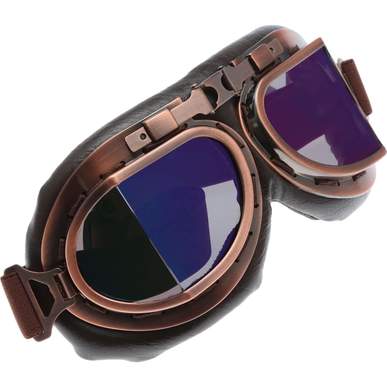 Gafas de Motocicleta MUXSAM Vintage a Prueba de Viento