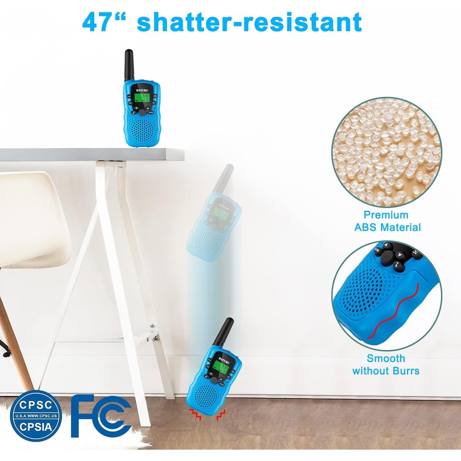 Walkie Talkies BATURU T-388 para Niños 4,83 km Rango