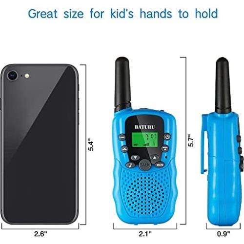 Walkie Talkies BATURU T-388 para Niños 4,83 km Rango
