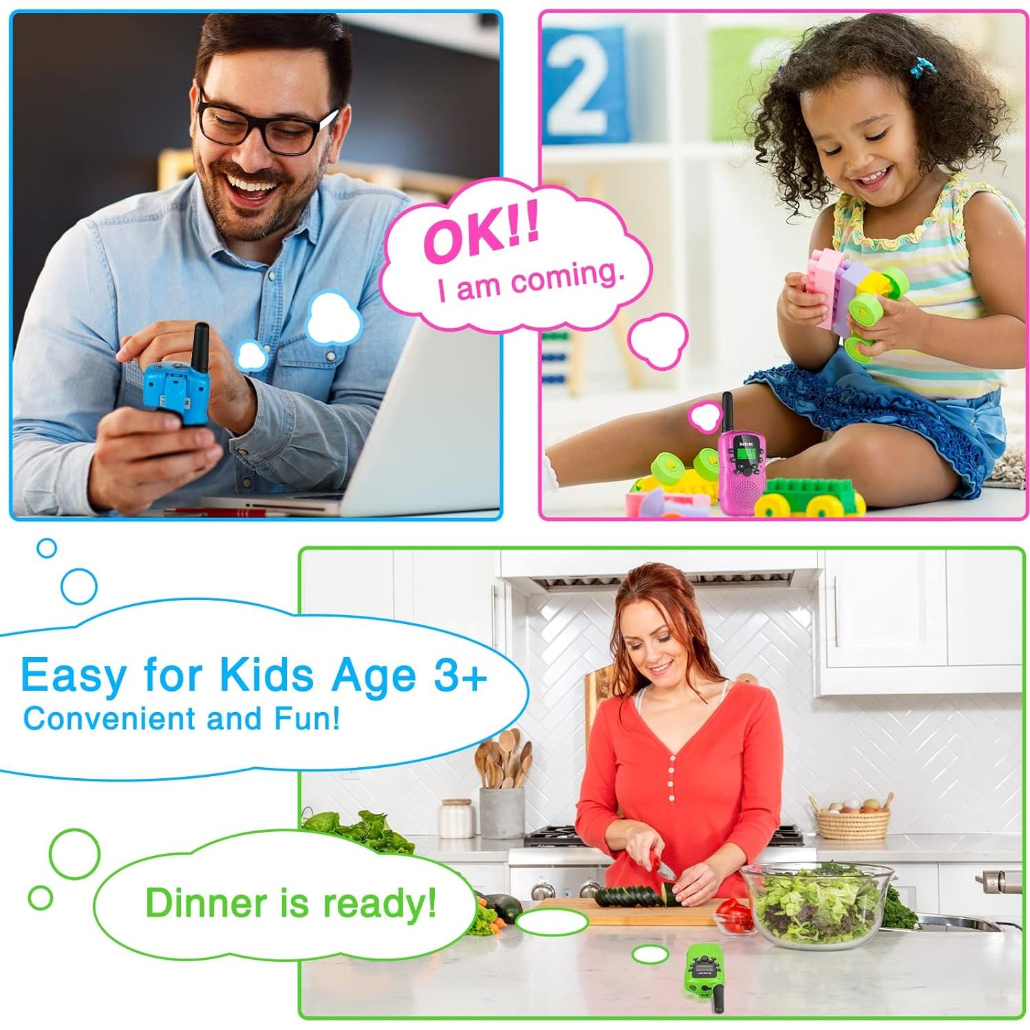 Walkie Talkies BATURU T-388 para Niños 4,83 km Rango