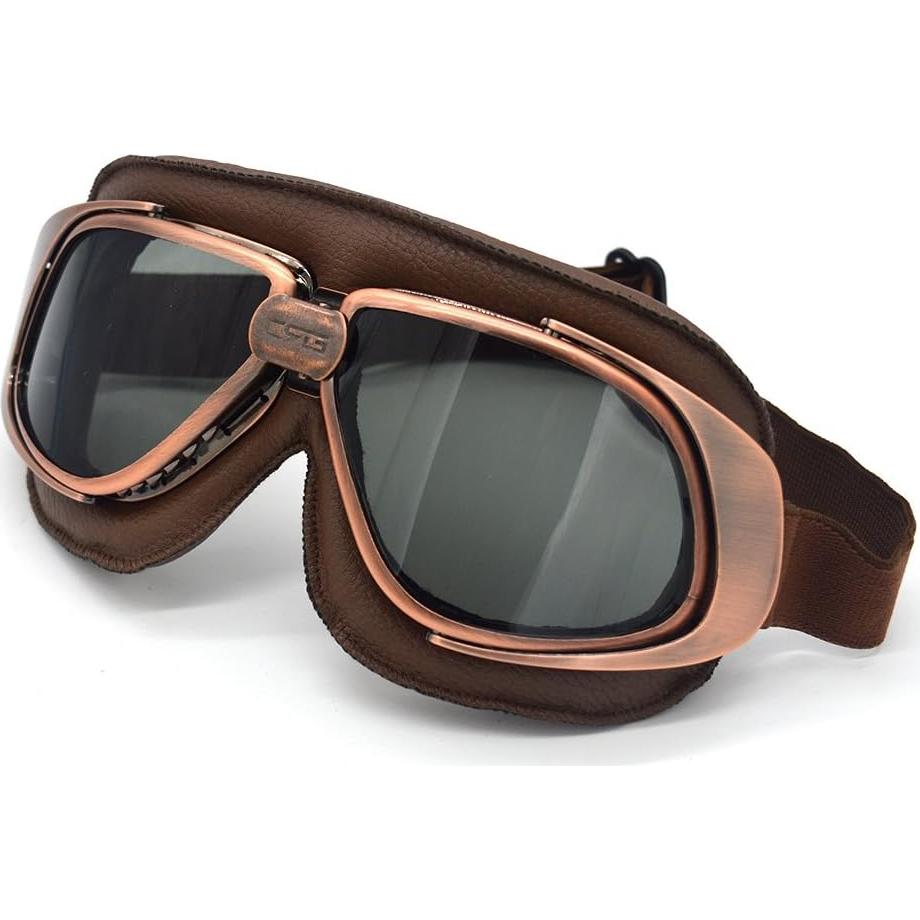 Gafas de Motocicleta Evomosa Vintage Goggle UV Anti-vaho