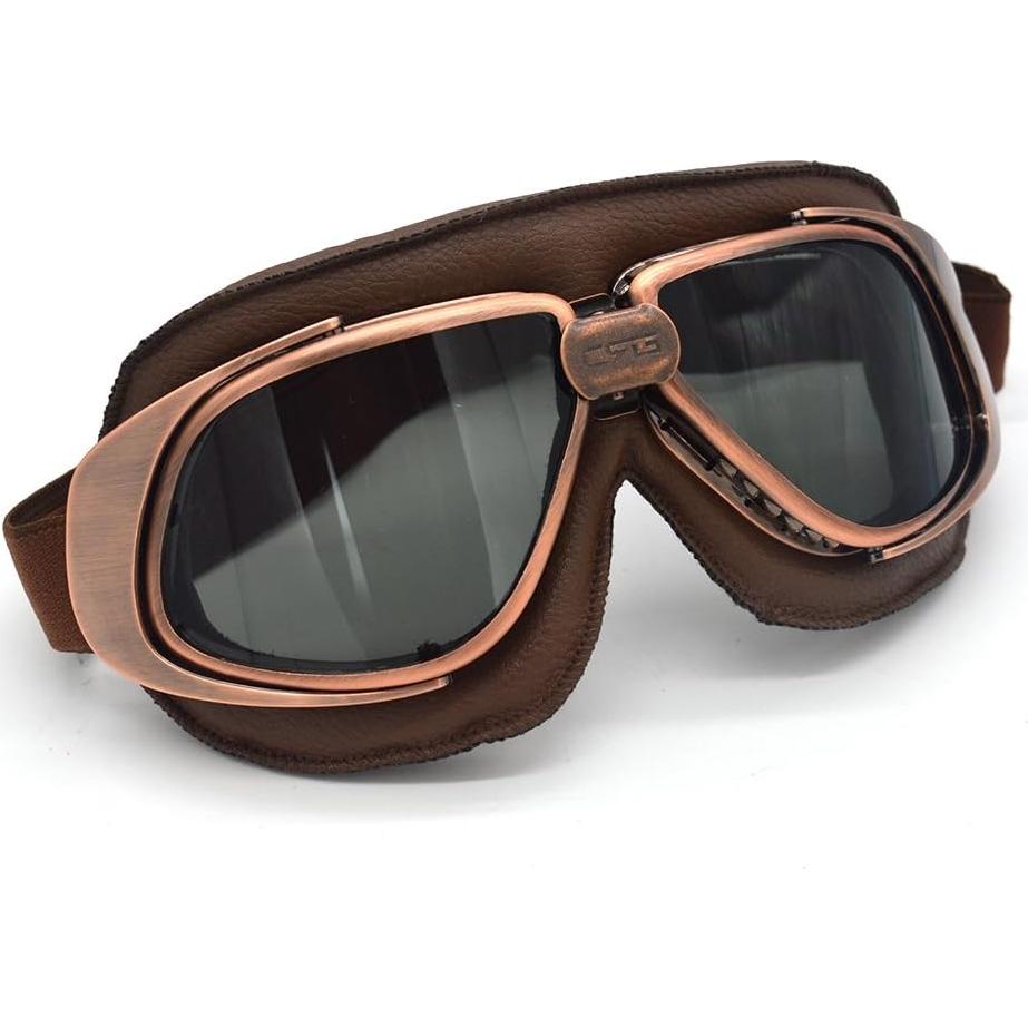 Gafas de Motocicleta Evomosa Vintage Goggle UV Anti-vaho