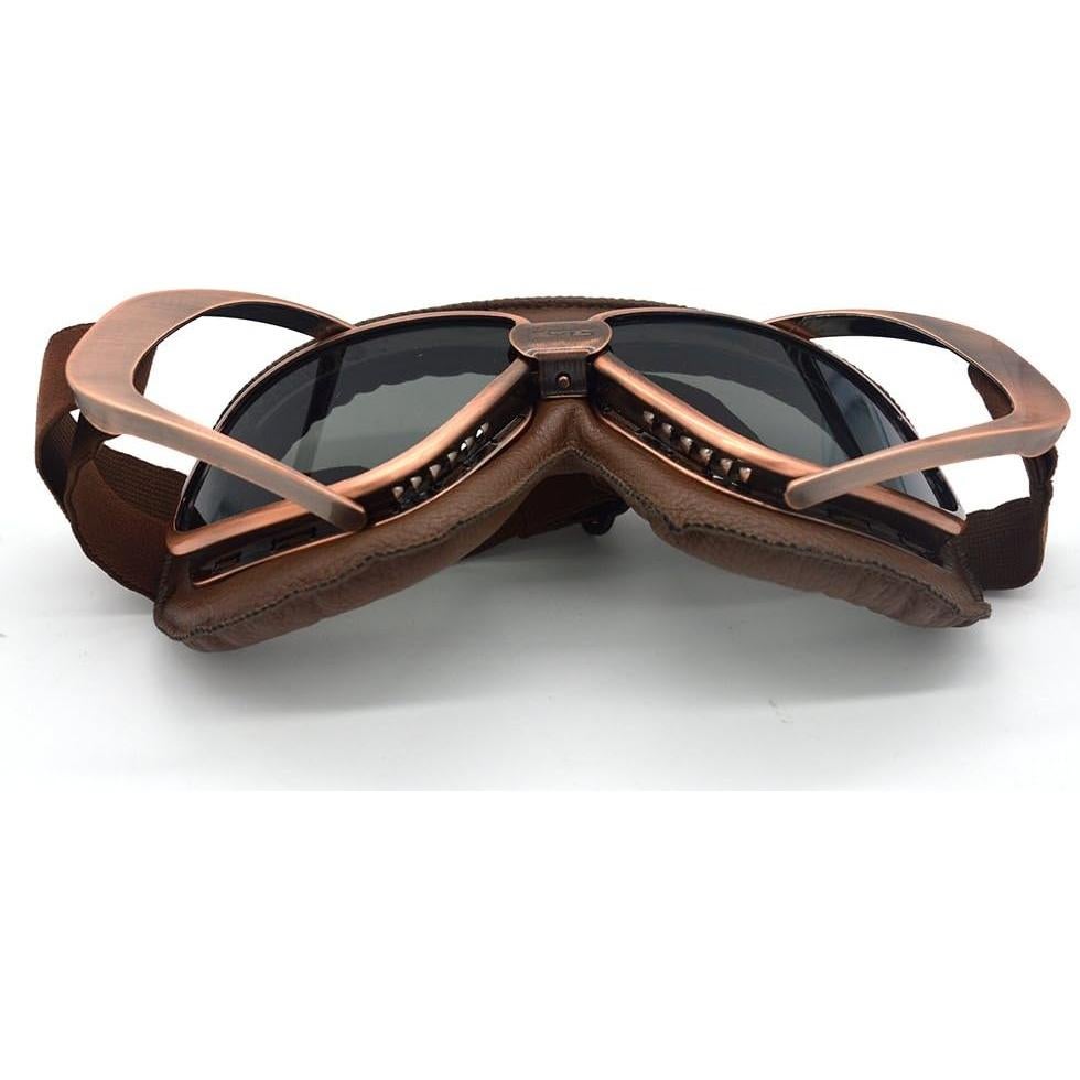 Gafas de Motocicleta Evomosa Vintage Goggle UV Anti-vaho