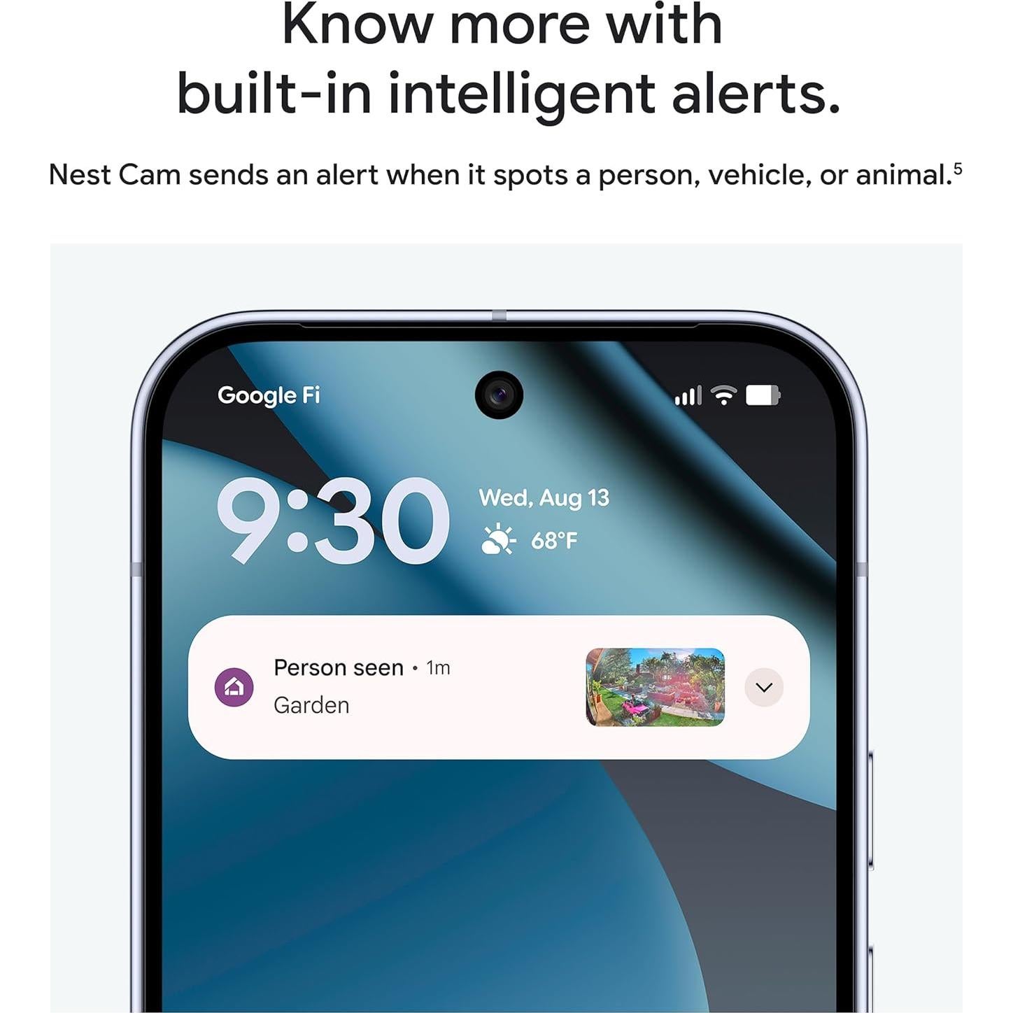 Cámara de Seguridad Nest Cam Exterior Google 2K HDR Hazel