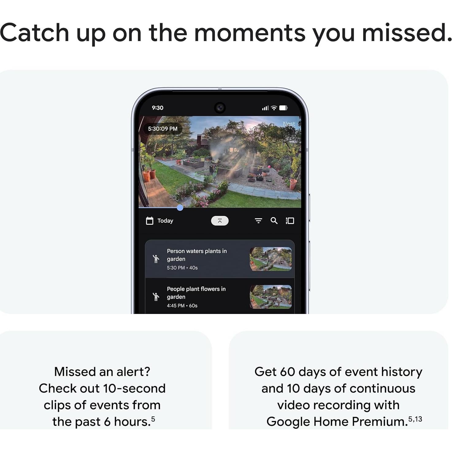 Cámara de Seguridad Nest Cam Exterior Google 2K HDR Hazel