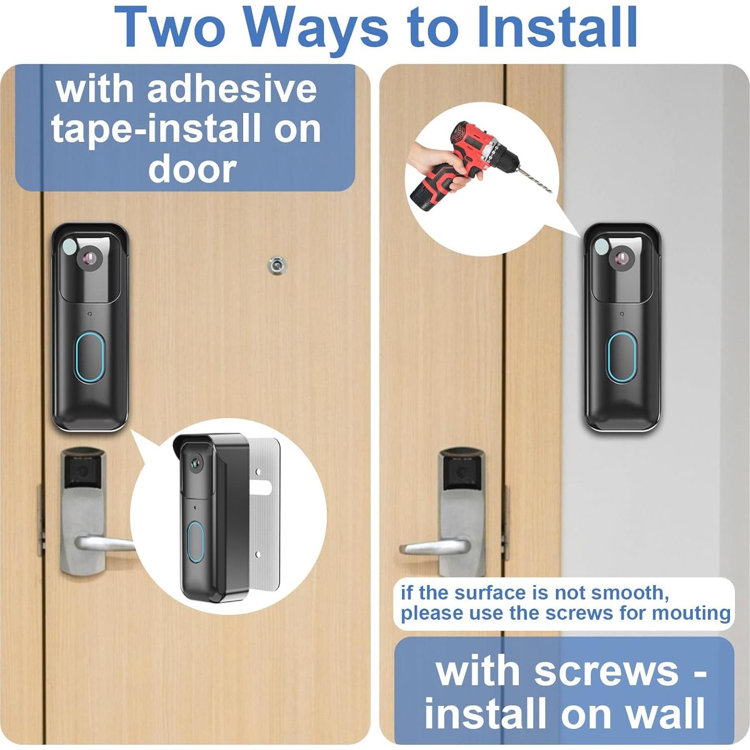 Soporte Adhesivo para Timbre Blink 2ª Gen - Pyfhy