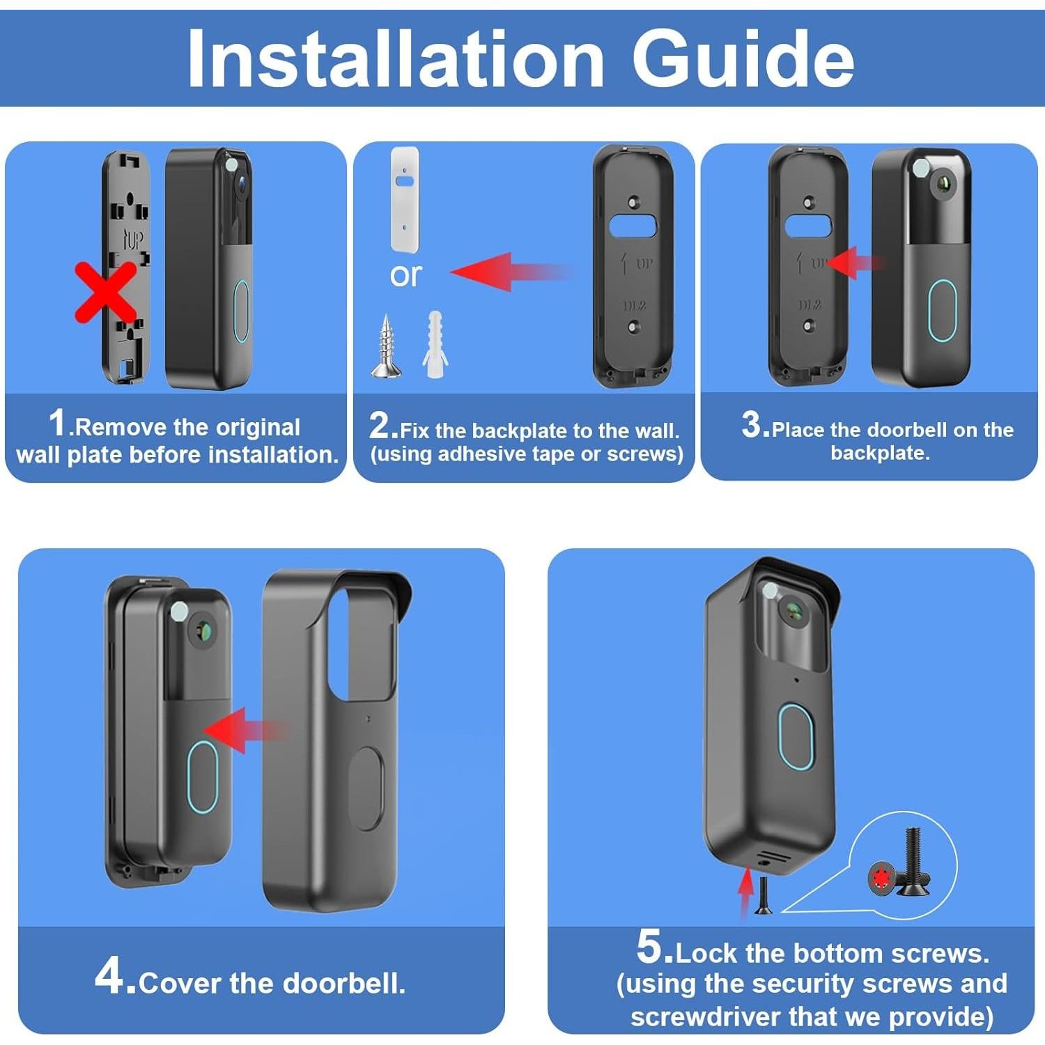 Soporte Adhesivo para Timbre Blink 2ª Gen - Pyfhy