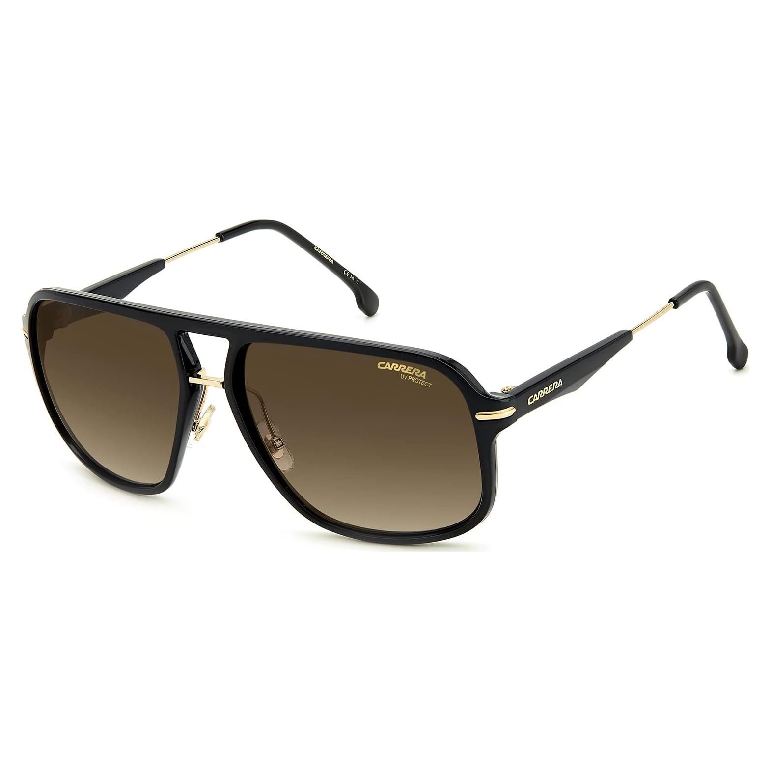 296/S Black Gold/Brown Shaded 60/15/140 men Sunglasses