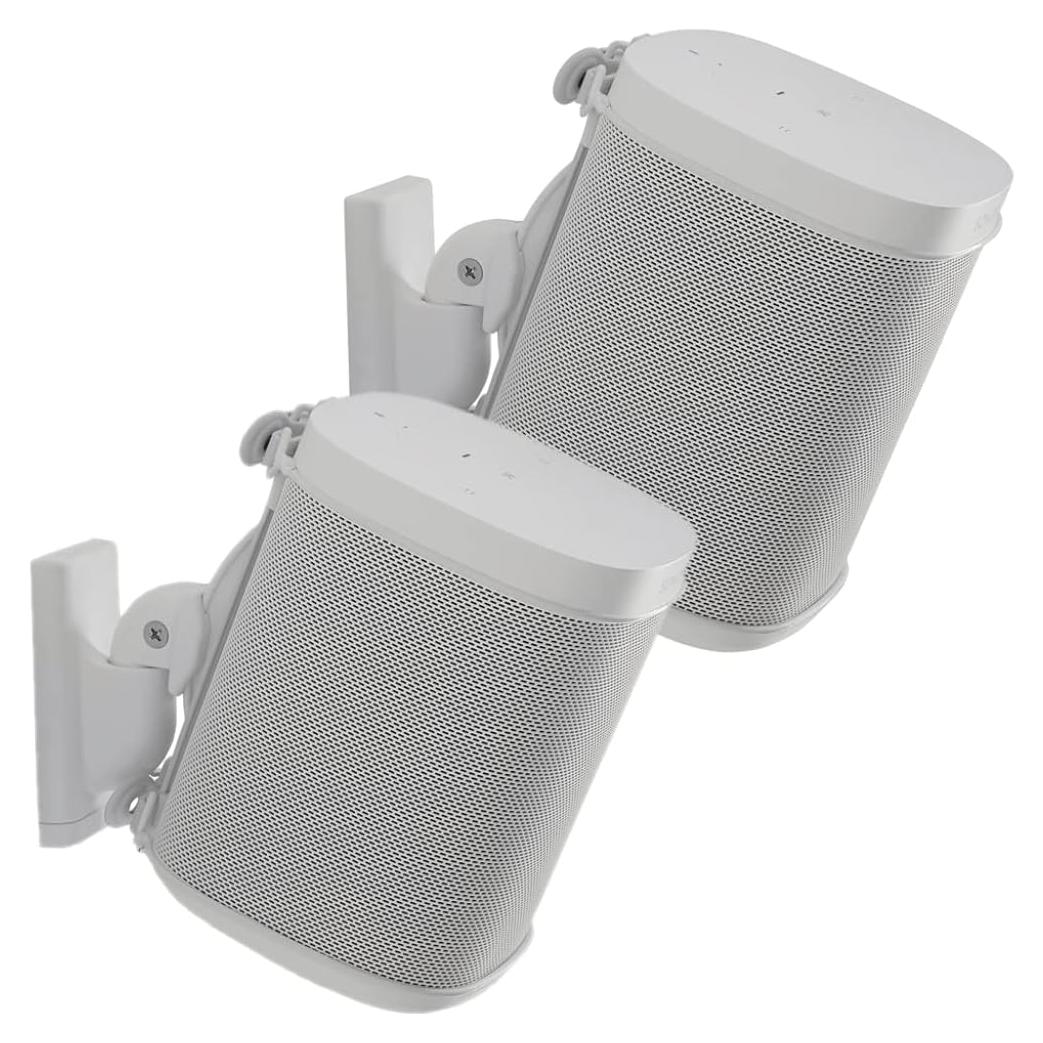 Soporte de pared ajustable Sanus para altavoces Sonos - Blanco