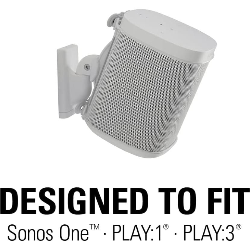 Soporte de pared ajustable Sanus para altavoces Sonos - Blanco