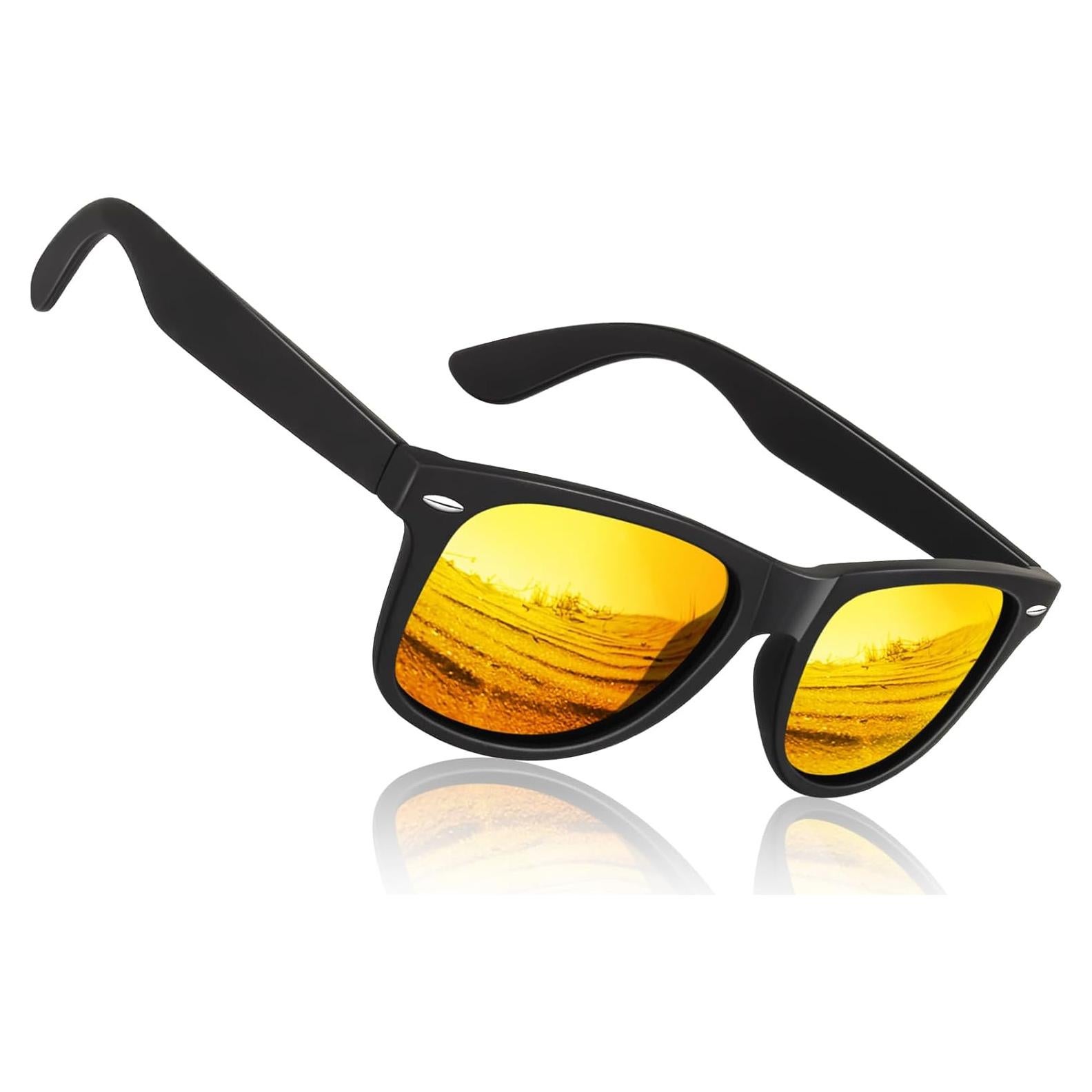 Gafas de sol Sunier SR003 polarizadas estilo retro cuadrado