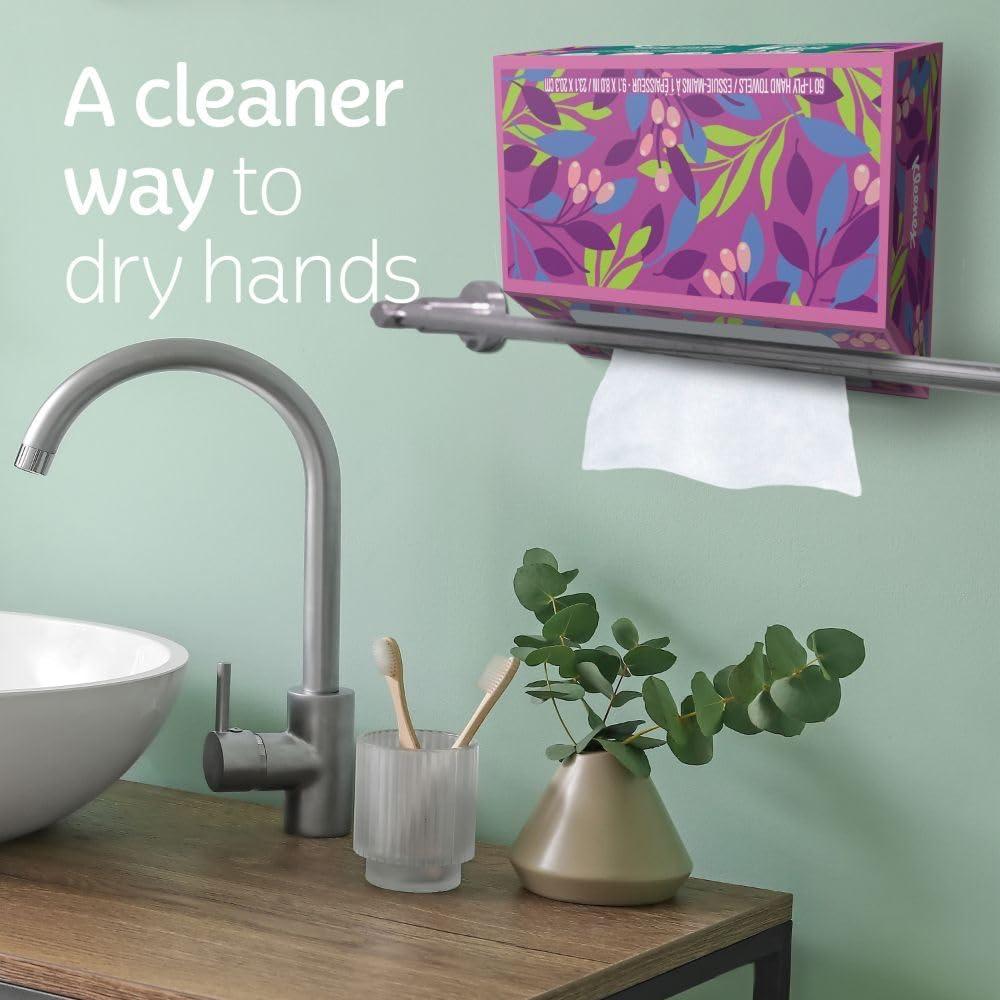 Toallas de Papel Desechables Kleenex, 6 Cajas de 60 Toallas