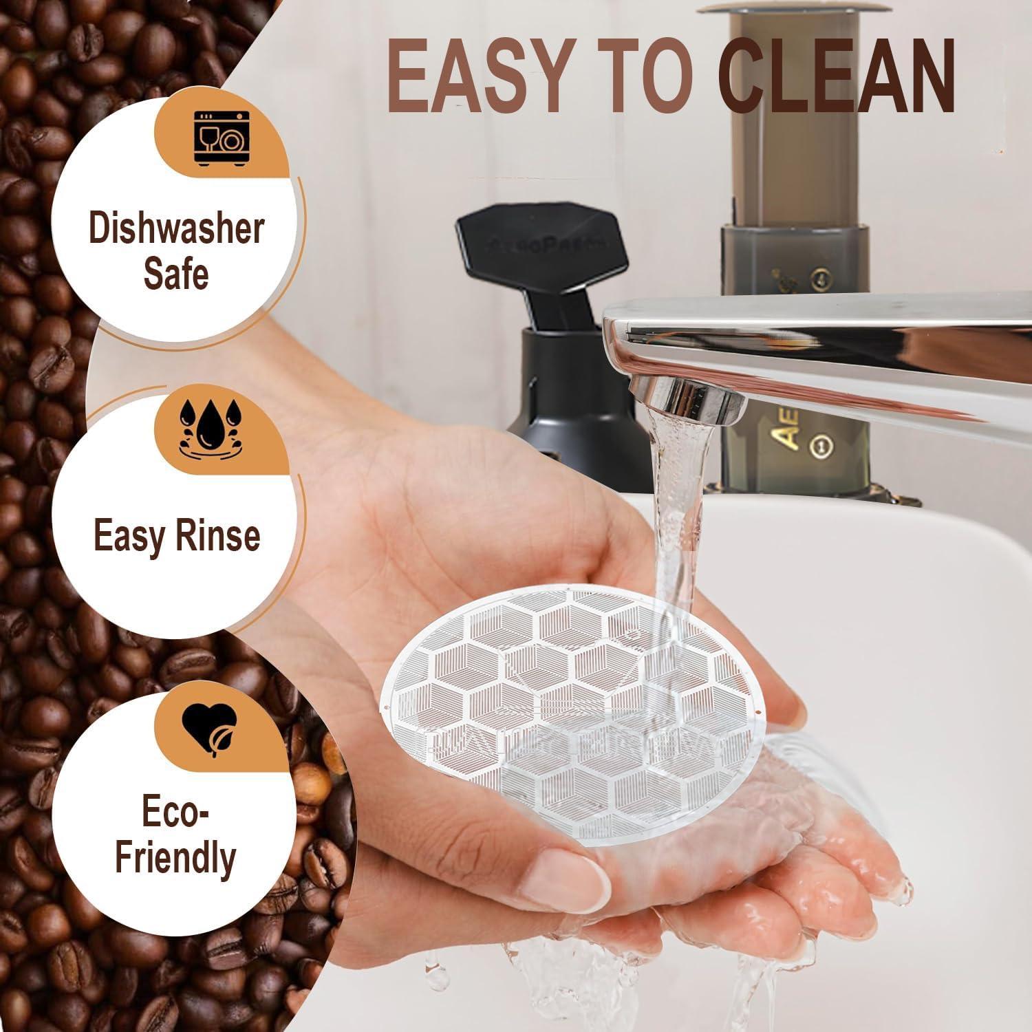 Filtro de café reutilizable Dailybrew de acero inoxidable 4"