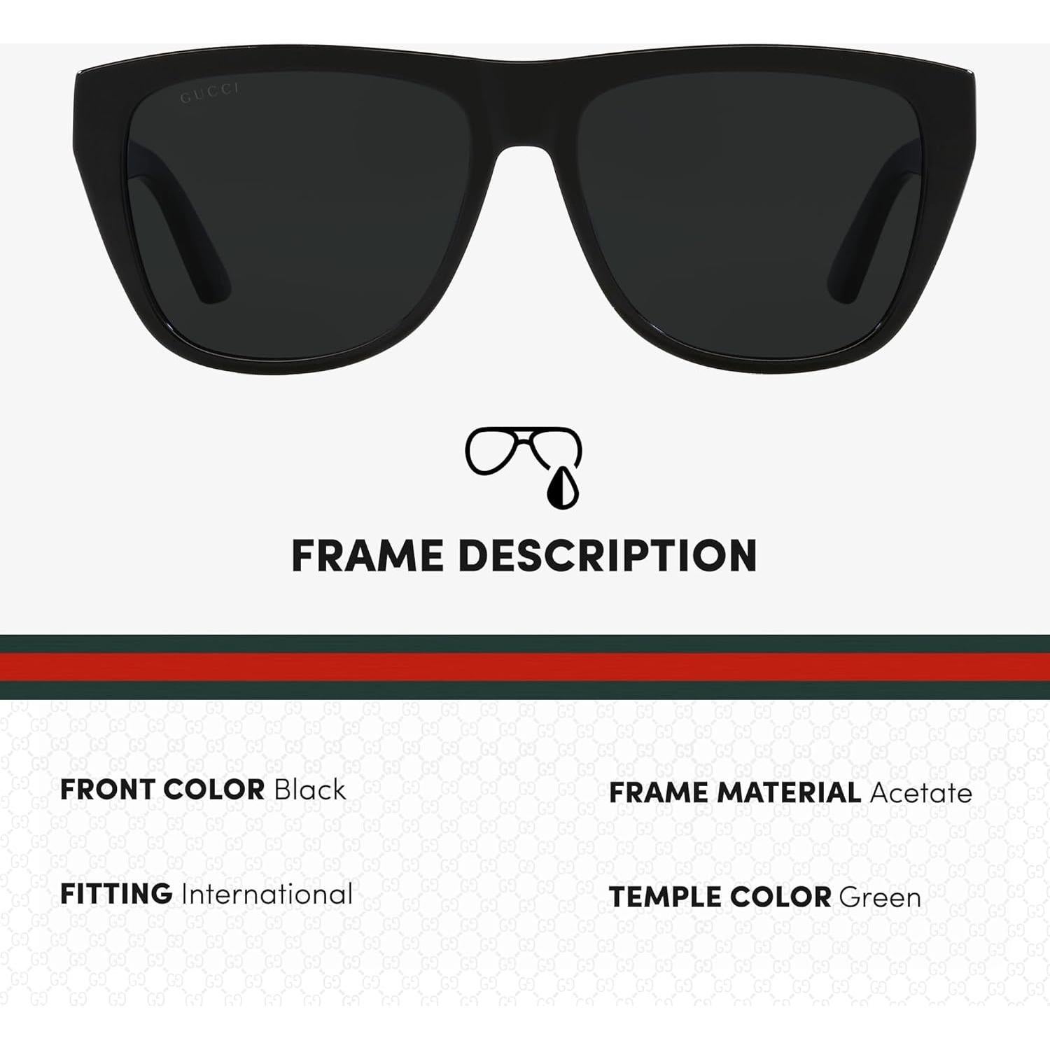 GG0926S Lettering Logo Flat Top shape Sunglasses - Eyewear with Luxury eSHADES Kit - Embrace Sophistication and Elegance