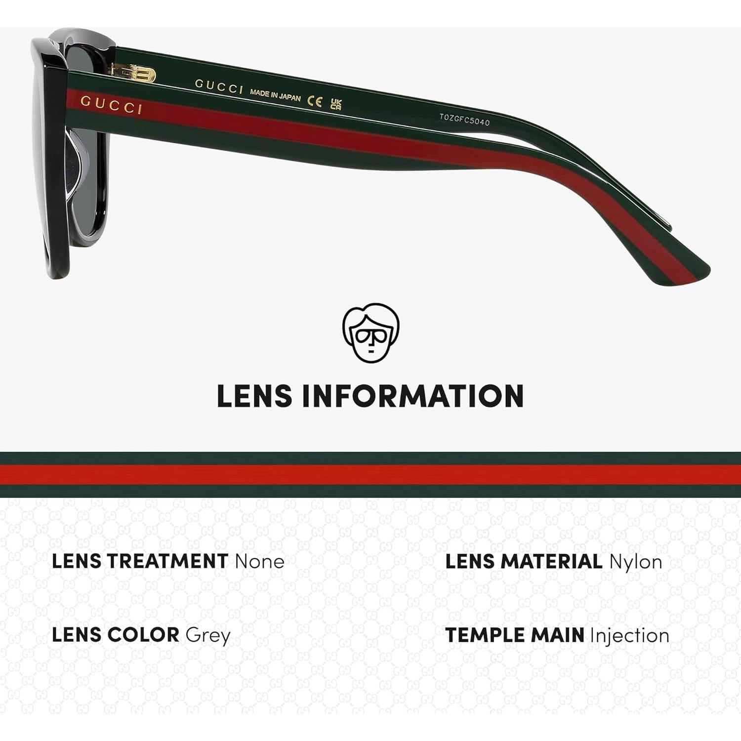 GG0926S Lettering Logo Flat Top shape Sunglasses - Eyewear with Luxury eSHADES Kit - Embrace Sophistication and Elegance