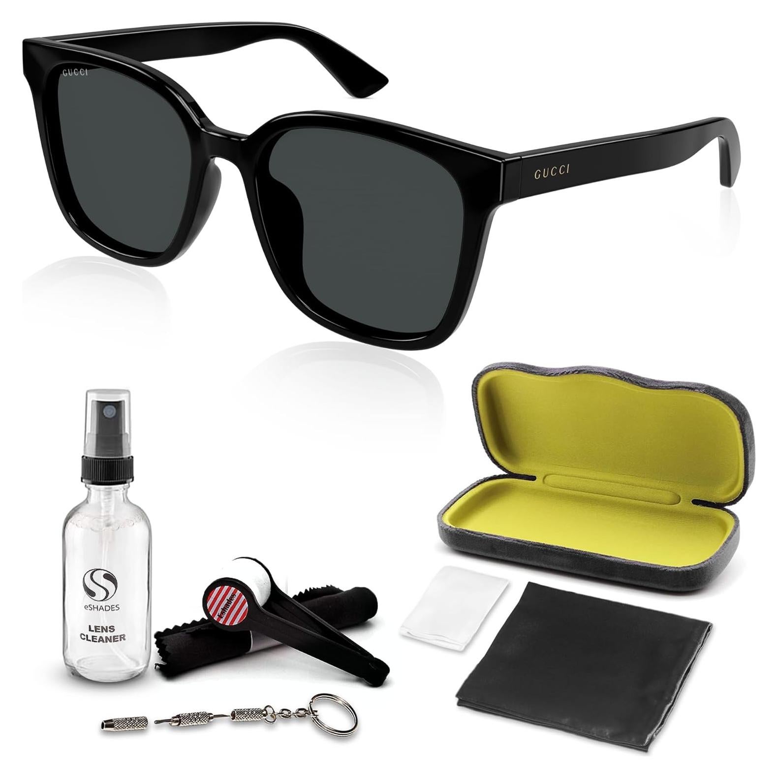 Gucci GG1346SK Designer Polarized Men's Rectangular Shape Sunglasses: Rectangular Frame Eyewear with Polarized Lenses - Epitome of Luxury and Style