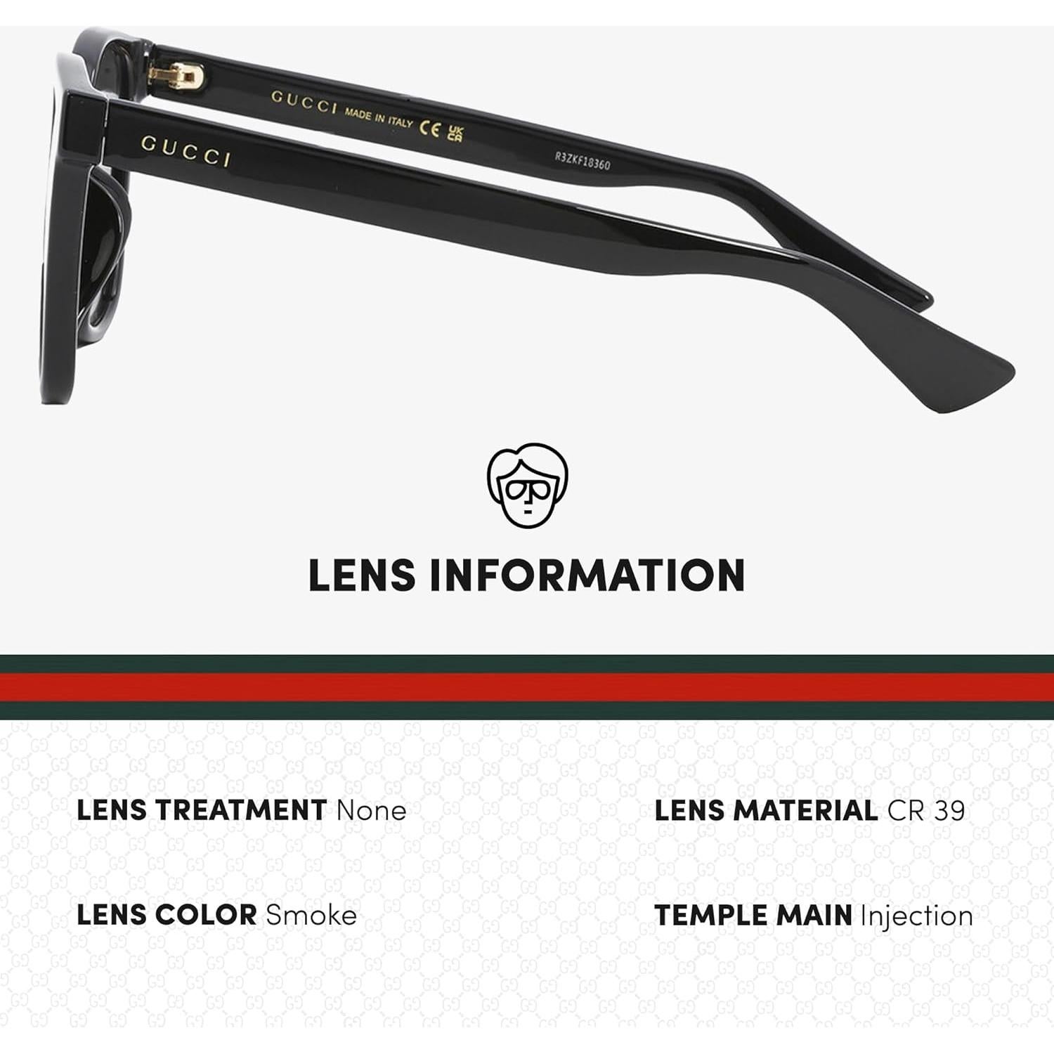 Gucci GG1346SK Designer Polarized Men's Rectangular Shape Sunglasses: Rectangular Frame Eyewear with Polarized Lenses - Epitome of Luxury and Style