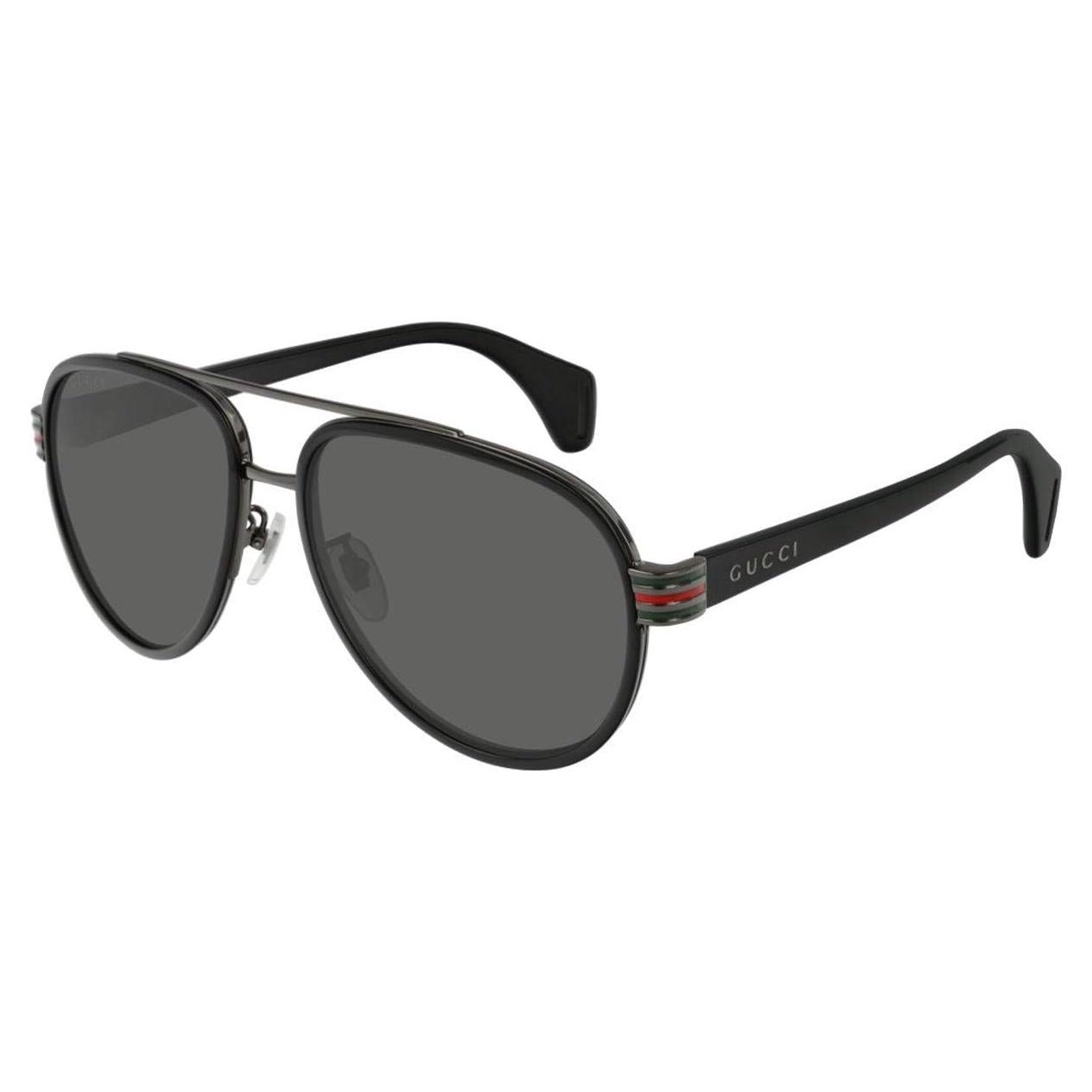 GG0447S - 001 Sunglasses Black w/Grey Polarized Lens 58mm