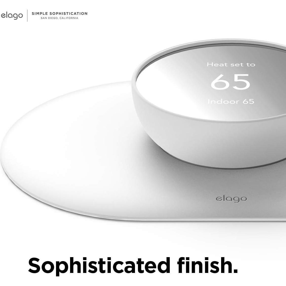 Cubierta de Placa de Pared elago para Google Nest 2020 - Blanco