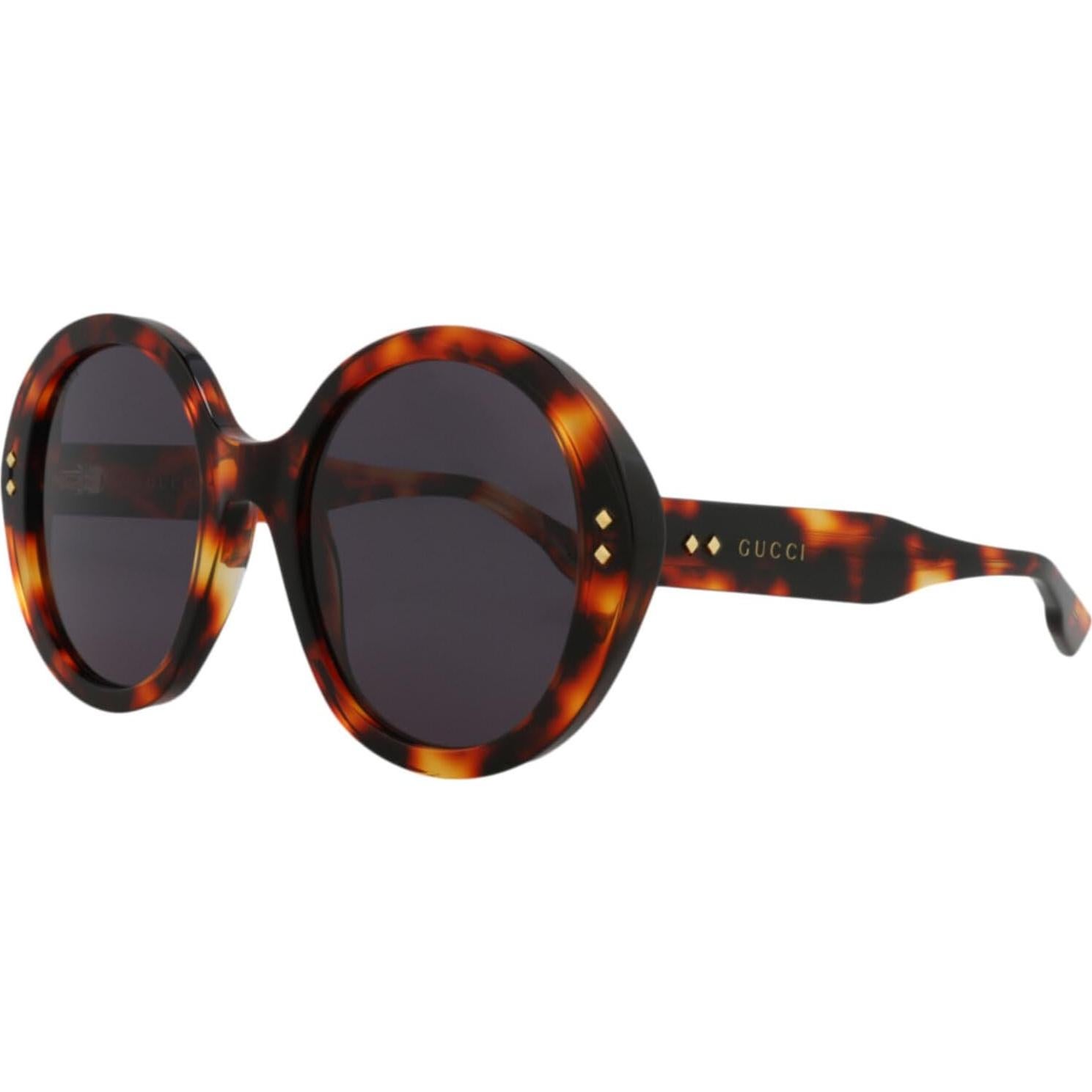 Oversized Round Sunglasses – Luxury Designer Eyewear with Havana Acetate Frames – Statement Round Shape with Polycarbonate Lenses – Exclusive Fashion Accessory with UV Protection