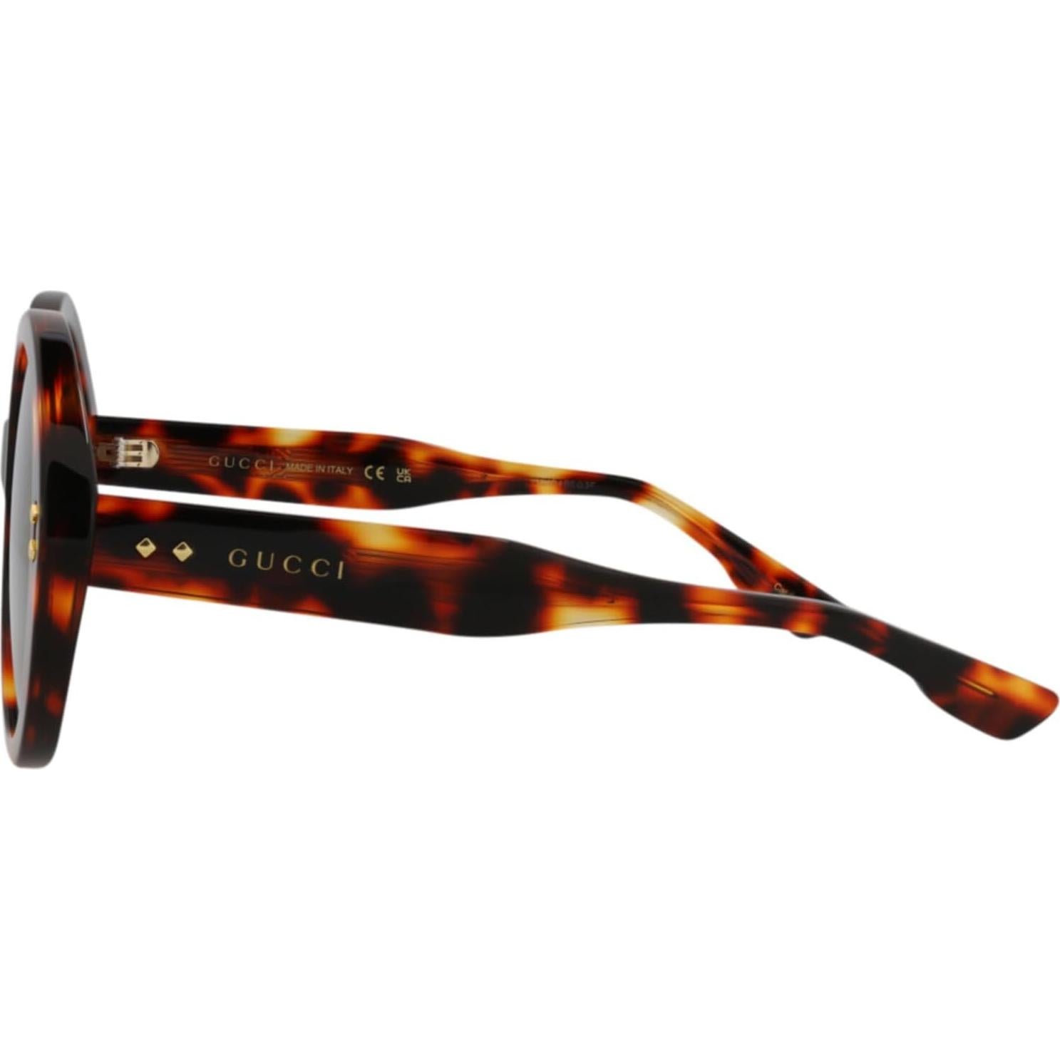 Oversized Round Sunglasses – Luxury Designer Eyewear with Havana Acetate Frames – Statement Round Shape with Polycarbonate Lenses – Exclusive Fashion Accessory with UV Protection