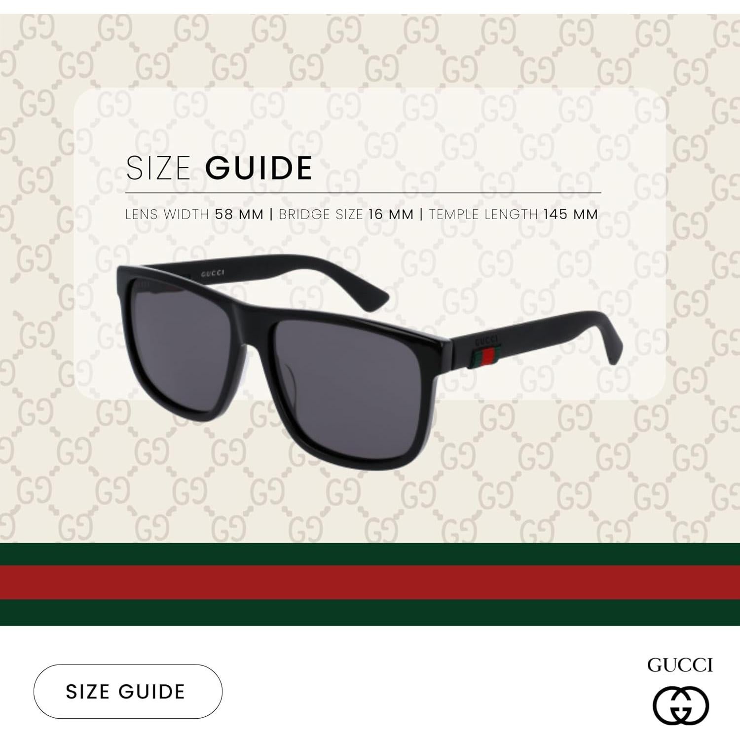 Gafas de sol Gucci GG0010S con kit de cuidado iWear