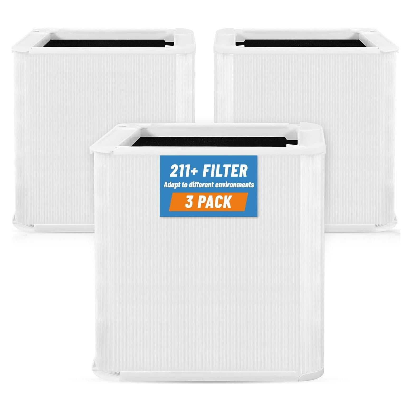 Paquete de 3 Filtros de Reemplazo KMCSOYE 211+ para Blue Pure